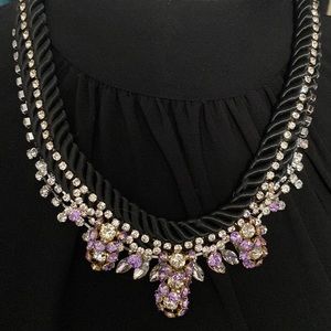 BANANA REPUBLIC ROPE RHINESTONE NECKLACE.  VERY BEAUTIFUL. Never worn